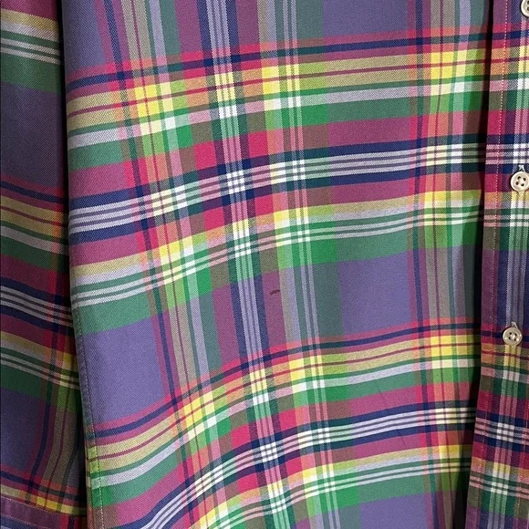 Ralph Lauren Purple Plaid Men's Shirt - Picture 6 of 6